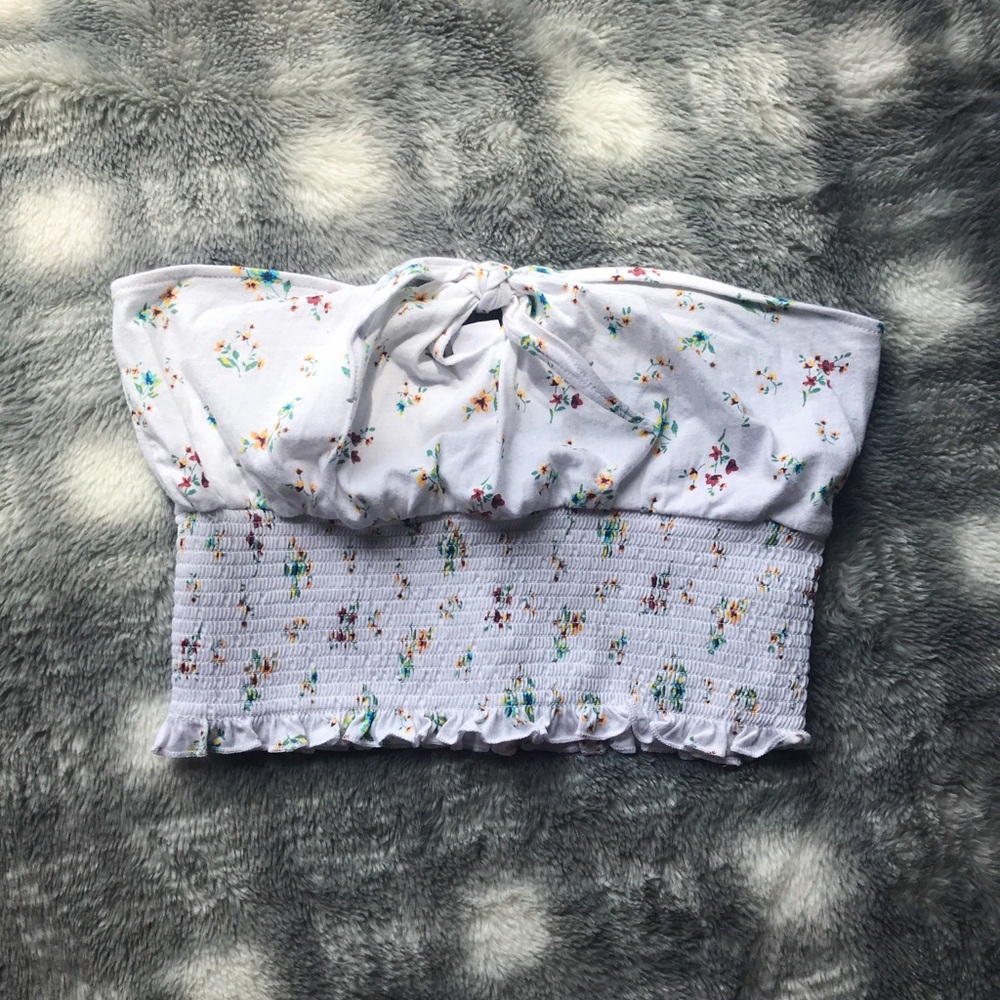 NWT PacSun flower tube top